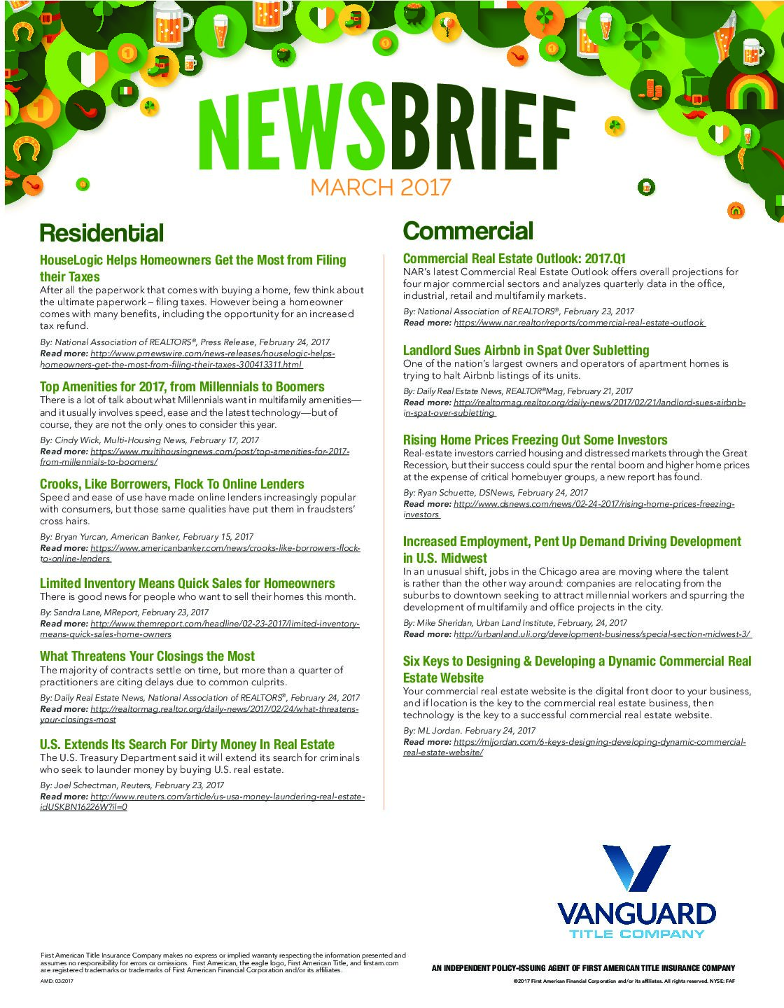 The March News Brief has Arrived!
